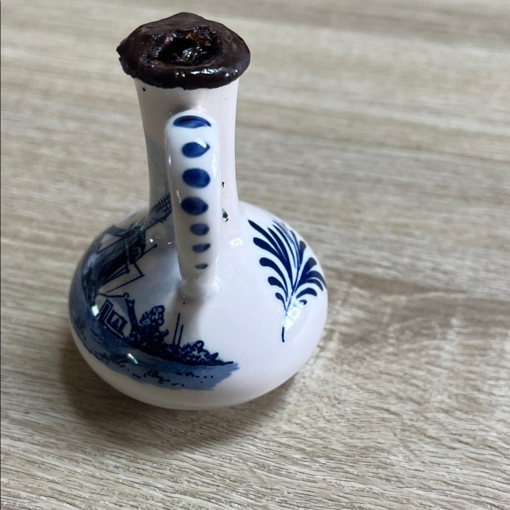 Holland delft blue vintage pitcher - Picture 4 of 4